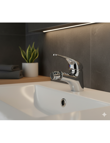 Grifo mezclador profesional universal bidet con esfera cromado