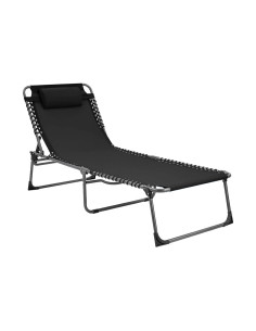 Tumbona de Textilene con Diseño Trenzado Plegable y... 2