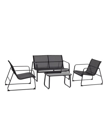 Set Jardín Zanzibar NEGRO 4 pzs