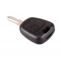 Carcasa para llave de coche con control remoto compatible con CITROEN - PEUGEOT (2 botones)