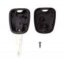 Carcasa para llave de coche con control remoto compatible con CITROEN - PEUGEOT (2 botones)