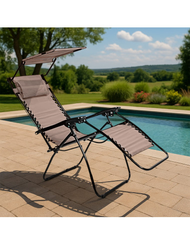 2 Tumbonas Gravedad Cero Plegables Reclinables...