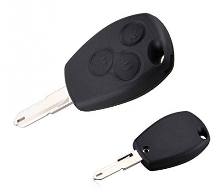 Carcasa para llave de coche con control remoto compatible con RENAULT (3 botones)