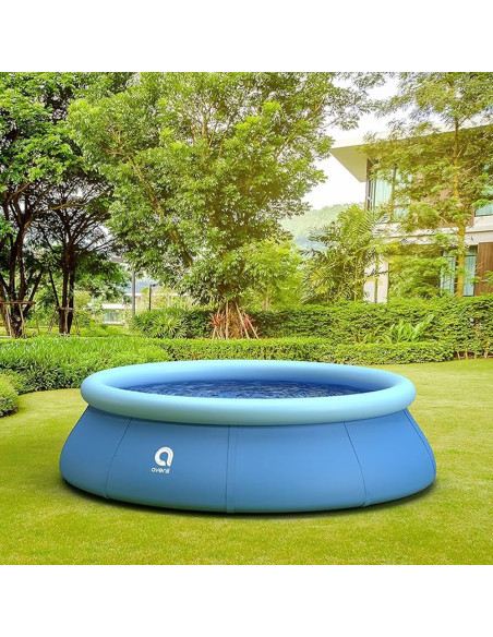 Piscina Fuoriterra AVENLI Rotonda Gonfiabile con Accessori 450x84cm Autoportante