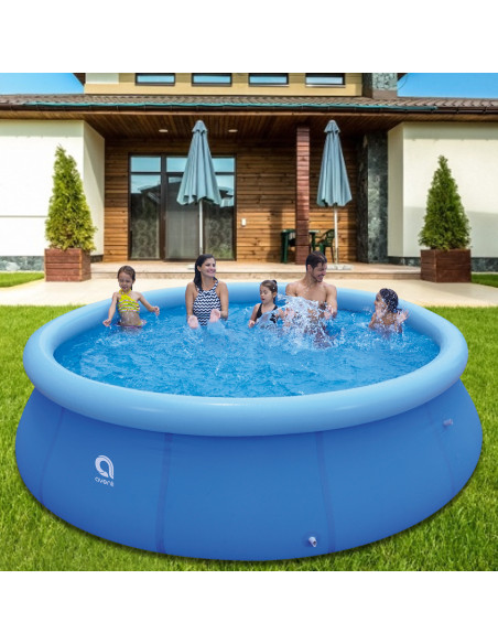 Piscina Fuoriterra AVENLI Rotonda Gonfiabile con Accessori 450x84cm Autoportante