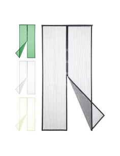 2pz Mosquitera Cierre Magnético Imán 140x245 para Casa...