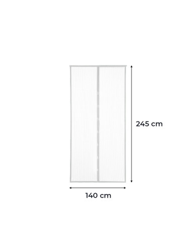 2pz Mosquitera Cierre Magnético Imán 140x245...