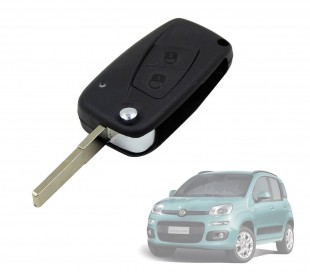 Carcasa para llave de coche con control remoto compatible con FIAT (2 botones)