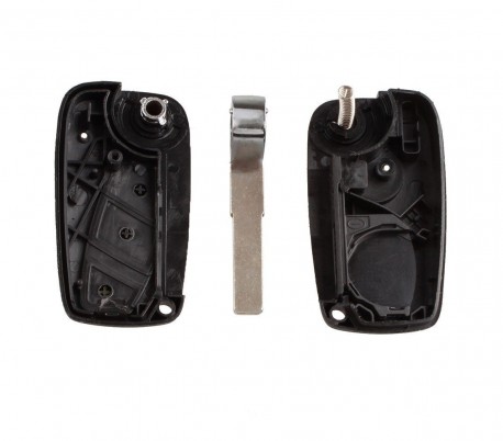 Carcasa para llave de coche con control remoto compatible con FIAT (2 botones)