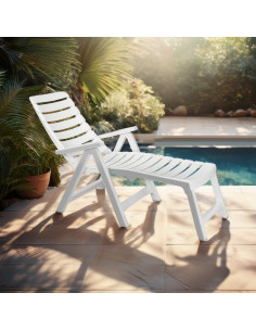 Tumbona CLEOPATRA Extensión Respaldo Reclinable Exterior. 2