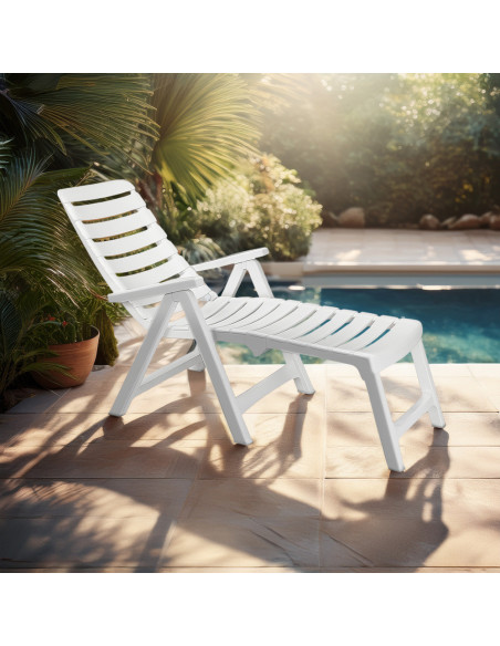 Tumbona CLEOPATRA Extensión Respaldo Reclinable Exterior.