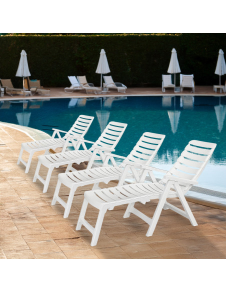 Tumbona CLEOPATRA Extensión Respaldo Reclinable Exterior.