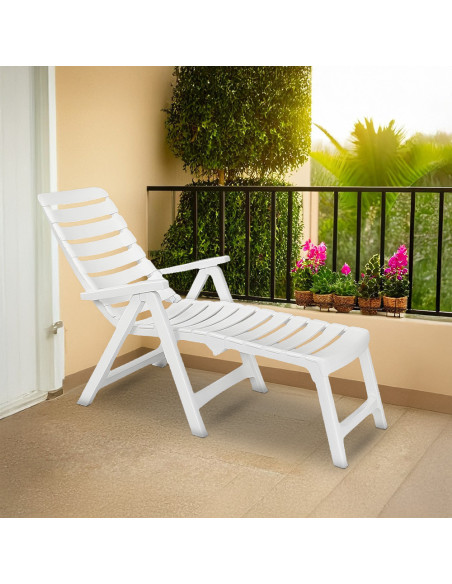 Tumbona CLEOPATRA Extensión Respaldo Reclinable Exterior.