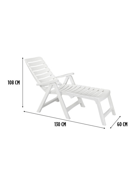 Tumbona CLEOPATRA Extensión Respaldo Reclinable Exterior.