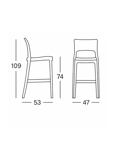 Set 2 Taburetes Isy Antishock SCAB Design...