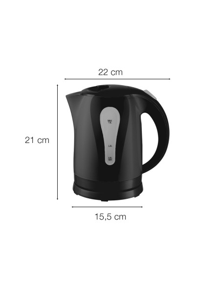 Hervidor Eléctrico Cordless 1,8L 2200W Base Giratoria y Apagado Automático