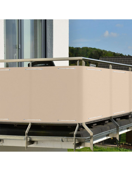 Toldo para Balcón Barandilla Cortavientos/Ocultación 500x85cm