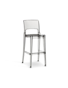 Set 4 Taburetes Isy SCAB Policarbonato Transparente 74cm. 2