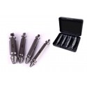 Kit de 4 extractores de tornillos partidos o dañados (Sacatornillos)