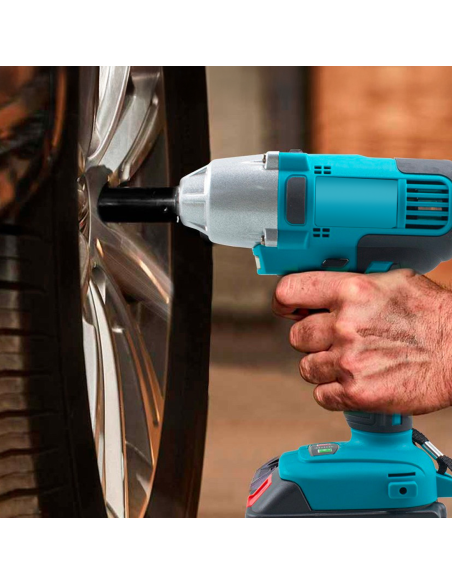 Kit Atornillador Taladro Amoladora Inalámbrica Doble Batería 72V con Maletín