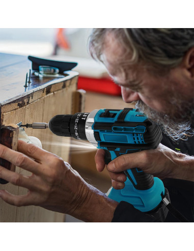 Kit Atornillador Taladro Amoladora Inalámbrica...