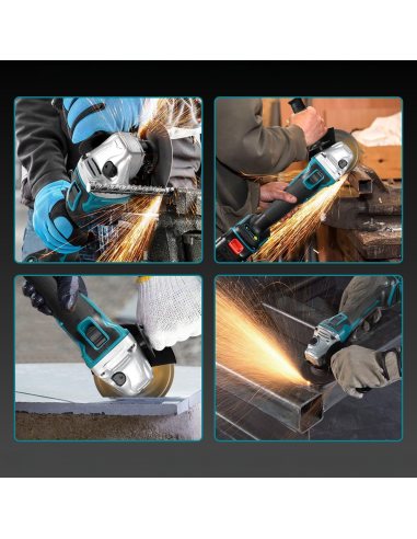 Kit Atornillador Taladro Amoladora Inalámbrica...