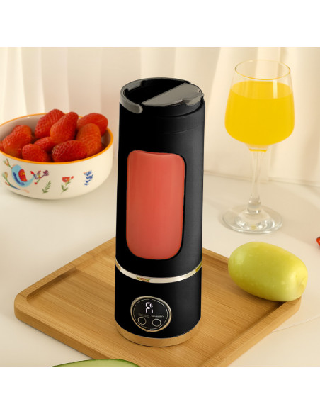 Batidora Portátil Recargable USB Inalámbrica 450ml Cuchillas de Acero