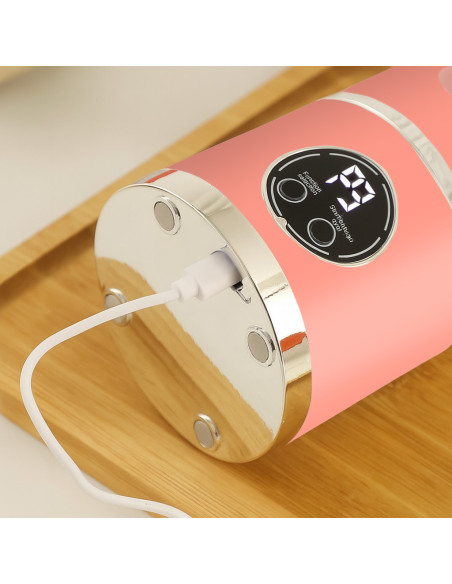 Batidora Portátil Recargable USB Inalámbrica 450ml Cuchillas de Acero