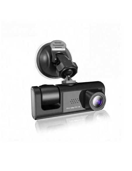 Dash Cam DVR Monitoreo Coche Triple Cámara Monitor 2" Vídeo Full HD 1080