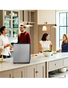 Mini Frigorífico 45L con congelador, puerta reversible y... 2