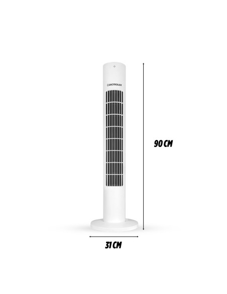Ventilador de Torre Dictrolux, 3 Modos, Mando, Temporizador y Display LED Touch.