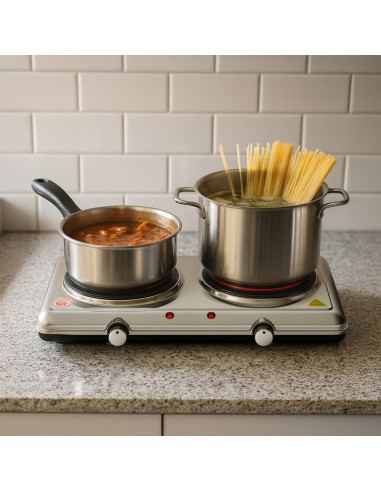 Hornillo Eléctrico Doble Placa Infrarrojos...