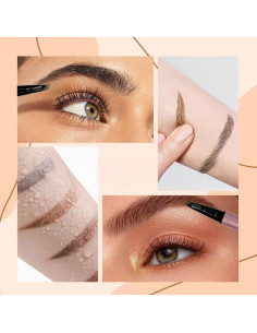 Lápiz de Cejas y Barba Microblading Impermeable Pluma... 2