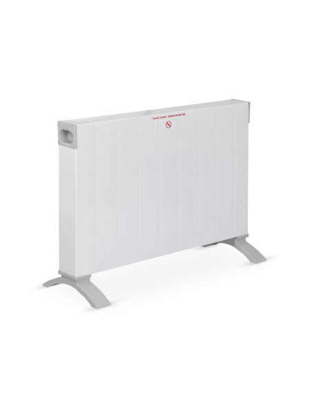 Termoconvector Suelo Eléctrico 2200W Blanco Silencioso con Temporizador.