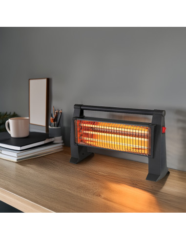 Estufa de Cuarzo Eléctrica Dos Elementos de...
