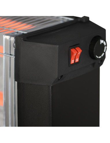 Estufa Cuarzo Eléctrica 4 Elementos Infrarrojos...