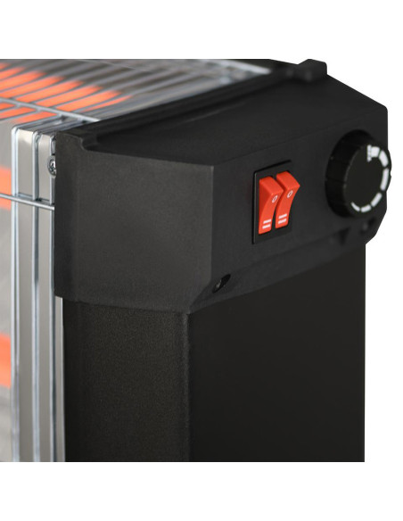 Estufa Cuarzo Eléctrica 4 Elementos Infrarrojos Potencia Regulable 2200W.