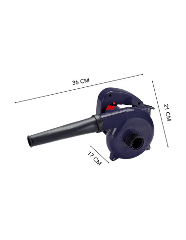 Soplador Aspirador Eléctrico 600W Limpieza...