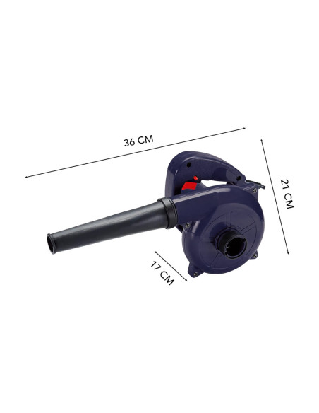 Soplador Aspirador Eléctrico 600W Limpieza Jardín Quitanieve Quita Hojas