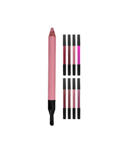 Lápiz de labios mate waterproof con pincel plano para...