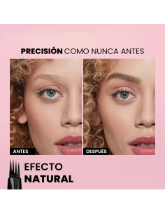 2X Lápiz de Cejas y Barba Microblading Impermeable,... 2