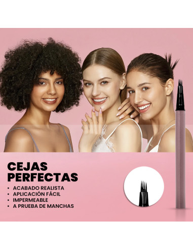 2X Lápiz de Cejas y Barba Microblading...