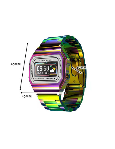 Smartwatch I6 IP68 2,4 cm, GPS, podómetro y...