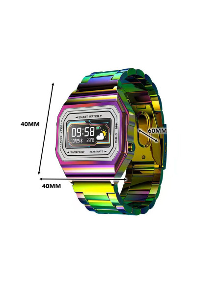 Smartwatch I6 IP68 2,4 cm, GPS, podómetro y monitor de sueño