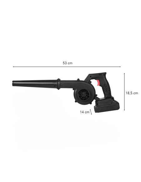 Soplador inalámbrico GFJ-21A 42V Li-Ion, 2 baterías, potente y recargable