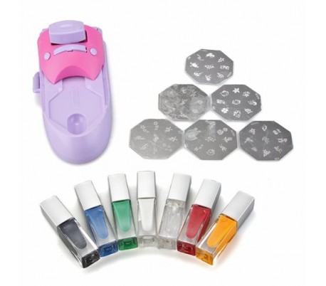 Máquina decora  uñas 7 esmaltes 45 diseños