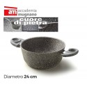 Cacerola de 16 cm de un mango y revestimiento de piedra antiadherente - Accademia Mugnano Linea CUORE DI PIETRA
