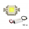 Kit 2 piezas para la sustitución de la PLACA LED + LED DRIVER / Alimentador de focos LED de LUZ FRÍA 6500 k 