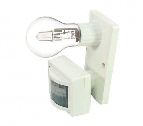 88261 Base portálamparas con sensor de movimiento e infrarrojos para bombillas con base E27