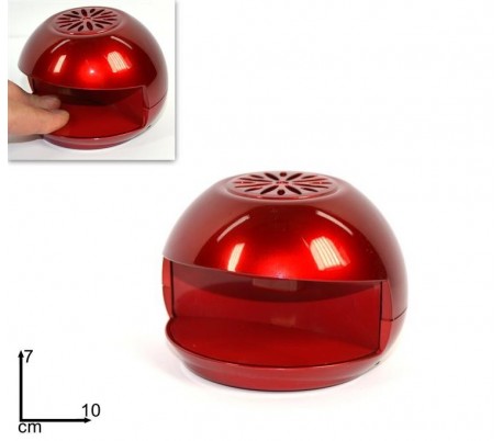 1273 DOLLY - Secador portátil de esmalte de uñas (color rojo)